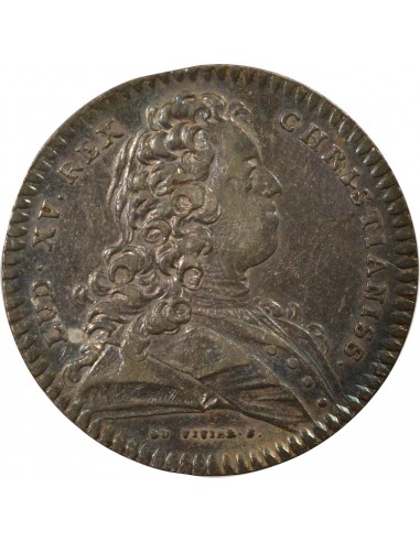 Louis XV Hôtel de Ville de Paris 1 jeton Argent 1725 A Paris