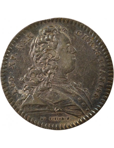 Louis XV Hôtel de Ville de Paris 1 jeton Argent 1725 A Paris