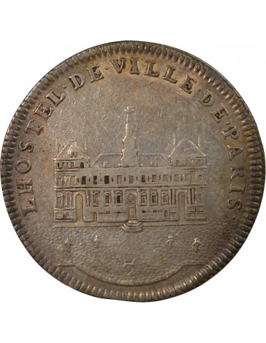 Louis XV Hôtel de Ville de Paris 1 jeton Argent 1725 A Paris