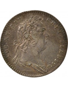 Louis XV Hôtel de Ville de Paris 1 jeton Argent 1731 A Paris 2