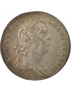 Louis XV Hôtel de Ville de Paris 1 jeton Argent 1731 A Paris 2