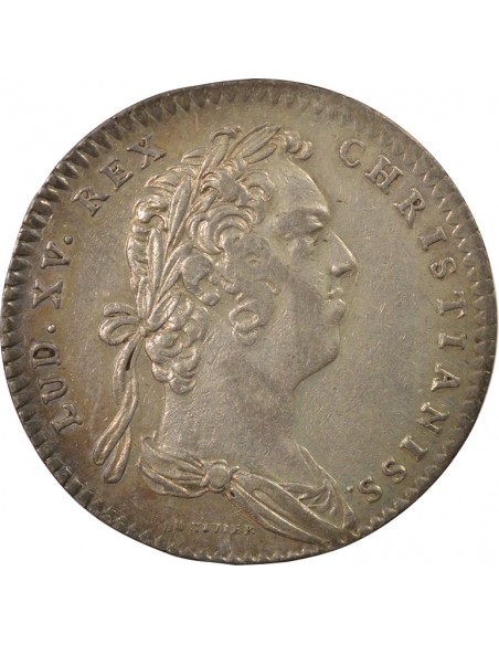 Louis XV Hôtel de Ville de Paris 1 jeton Argent 1731 A Paris