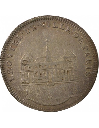 Louis XV Hôtel de Ville de Paris 1 jeton Argent 1731 A Paris