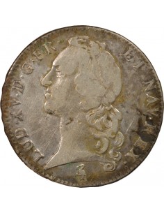 Louis XV Au Bandeau ecu Argent 1759 A - Paris 2