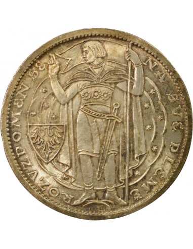 Tchécoslovaquie Victor-Emmanuel Ier de Savoie 1 000 ans de Christianisme en Bohème 5 ducats Argent 1929