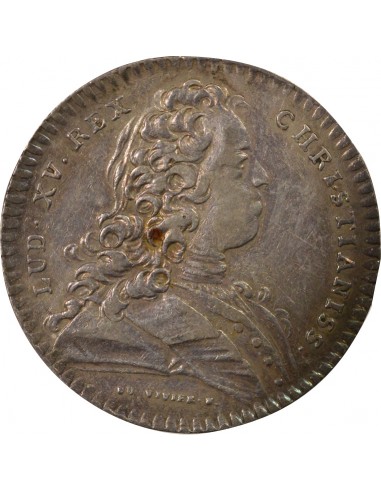 Louis XV Hôtel de Ville de Paris 1 jeton Argent 1725 A Paris