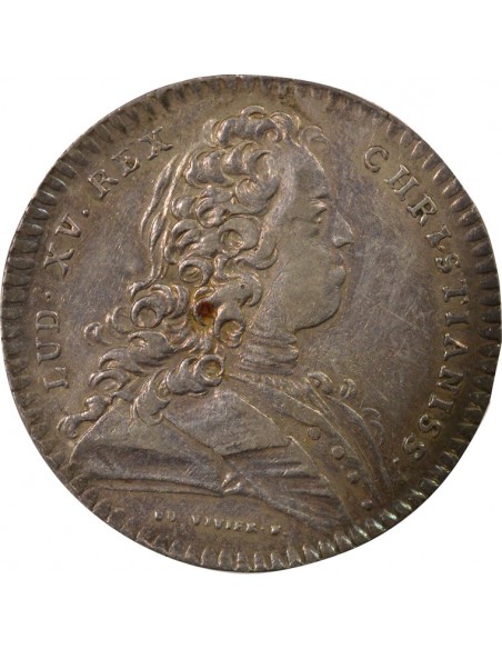 Louis XV Hôtel de Ville de Paris 1 jeton Argent 1725 A Paris