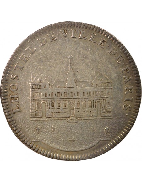 Louis XV Hôtel de Ville de Paris 1 jeton Argent 1725 A Paris