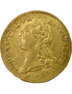 Louis XVI Tête nue 2 louis d'or Or 1786 N Montpellier 2