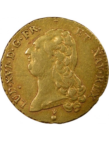 Louis XVI Tête nue 2 louis d'or Or 1787 AA Metz