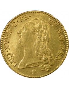 Louis XVI Tête nue 2 louis d'or Or 1786 K Bordeaux 2