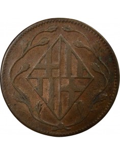 Catalogne Joseph Napoléon 4 quartos Cuivre 1812 Barcelone 2