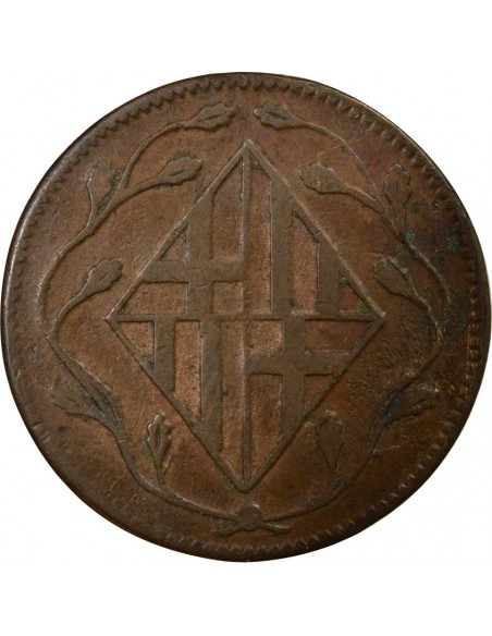 Catalogne Joseph Napoléon 4 quartos Cuivre 1812 Barcelone