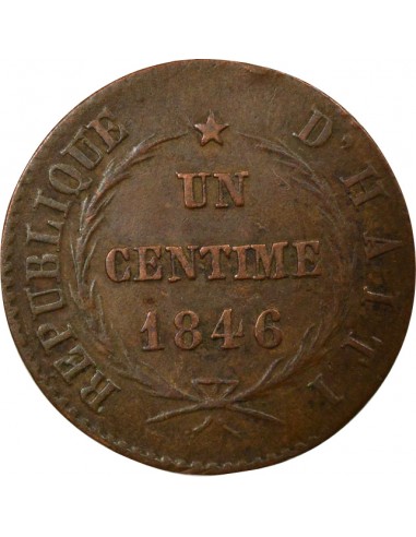 Haïti 1 centime Cuivre 1846 A Paris