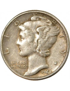 Etats Unis d'Amérique Mercury 1 dime Argent 1944 Philadelphie 2