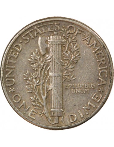 Etats Unis d'Amérique Mercury 1 dime Argent 1944 Philadelphie