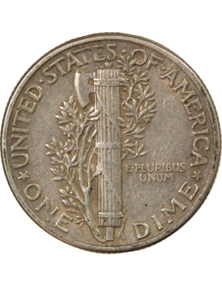 Etats Unis d'Amérique Mercury 1 dime Argent 1944 Philadelphie