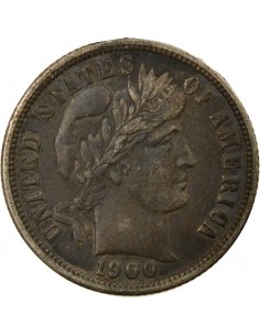 USA Barber 10 cents Argent 1900 Philadelphie 2