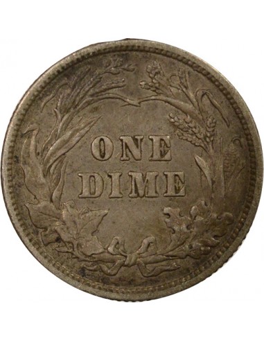 USA Barber 10 cents Argent 1900 Philadelphie