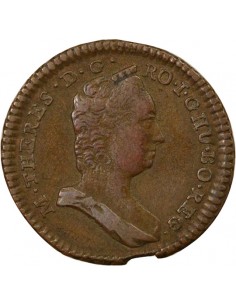 Autriche Marie-Thérèse 1 pfennig Cuivre 1759 2