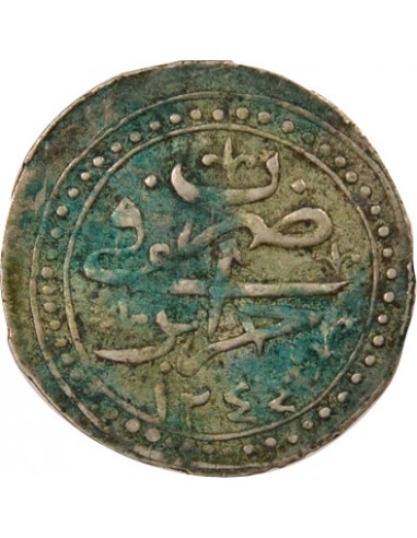 Empire Ottoman Mahmoud II 1/8 budju Argent 1209 (1828-1829) Alger