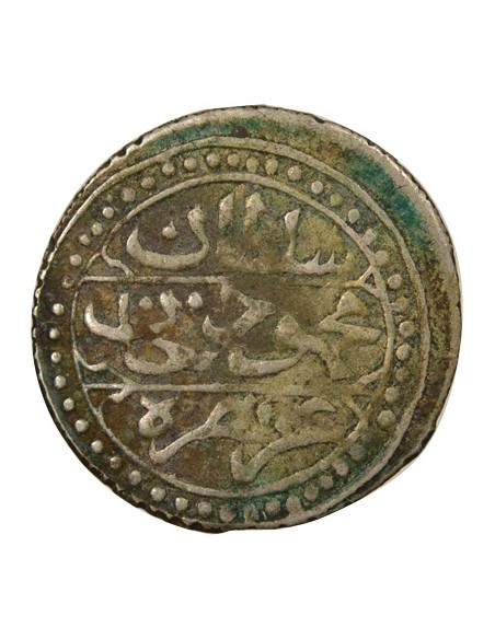 Empire Ottoman Mahmoud II 1/8 budju Argent 1209 (1828-1829) Alger
