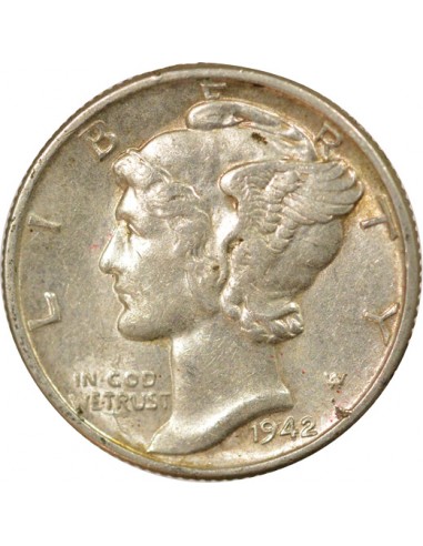 Etats Unis d'Amérique Mercury 1 dime Argent 1943 Philadelphie