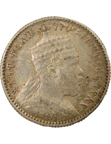 Ethiopie Menelik II 1 gersh Argent 1895 (1903-1928) A - Paris