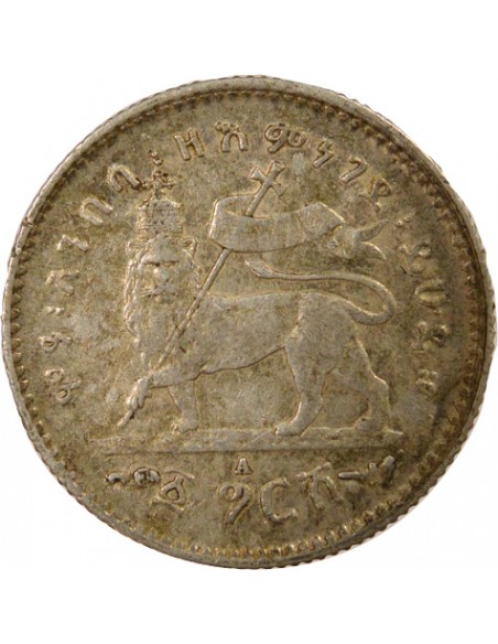 Ethiopie Menelik II 1 gersh Argent 1895 (1903-1928) A - Paris