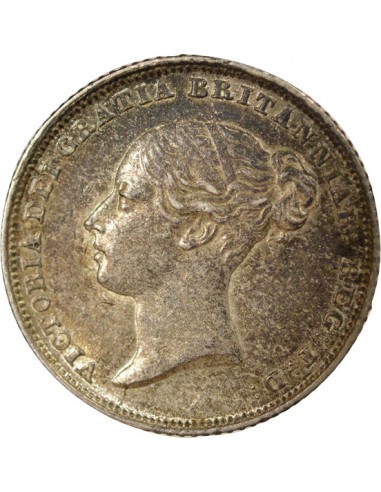 Reine 1er Portrait 6 pence Argent 1838 Londres