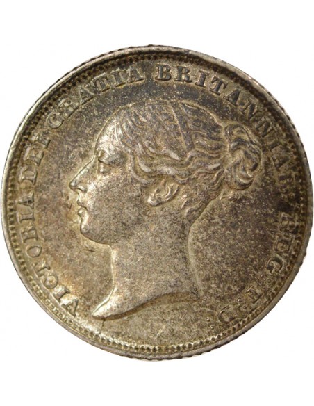 Reine 1er Portrait 6 pence Argent 1838 Londres