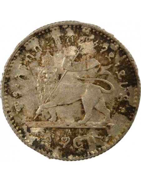 Ethiopie Menelik II 1 gersh Argent 1895 (1903-1928) A - Paris