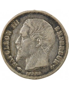Napoléon III Tête nue 50 centimes Argent 1859 A - Paris 2