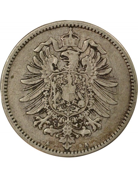 Allemagne Guillaume Ier de Prusse 1 mark Argent 1876 A Berlin