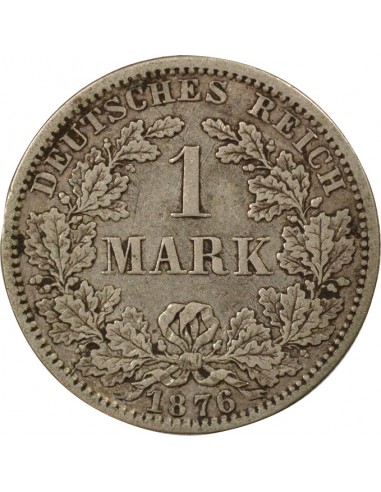Allemagne Guillaume Ier de Prusse 1 mark Argent 1876 A Berlin