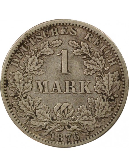 Allemagne Guillaume Ier de Prusse 1 mark Argent 1876 A Berlin