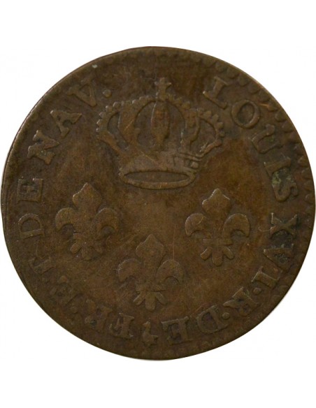 Guyane Française Louis XVI 2 sous Billon 1789 A - Paris