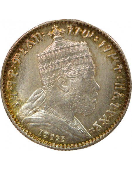 Ethiopie Menelik II 1 gersh Argent 1895 (1903-1923) A - Paris