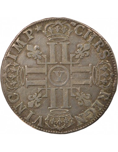 Louis XIV Aux Huit L 1/2 écu Argent 1691 Y Bourges