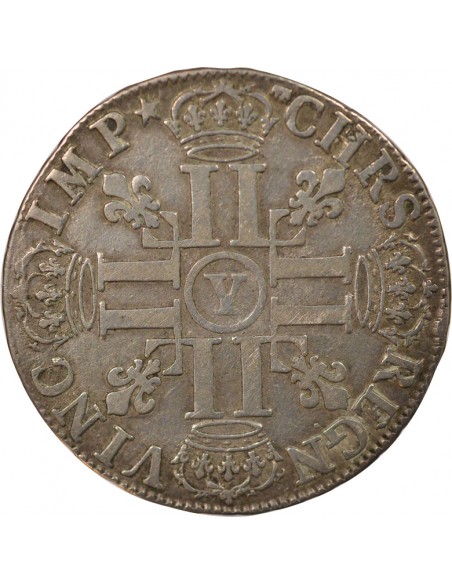 Louis XIV Aux Huit L 1/2 écu Argent 1691 Y Bourges
