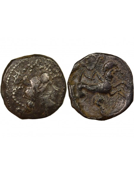 Gaule A la Fleur 1 drachme Argent 80-60 Av JC