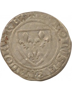 Charles VI Guénar 1 blanc Billon 1385-1422 2