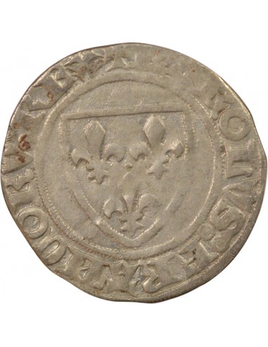 Charles VI Guénar 1 blanc Billon 1385-1422