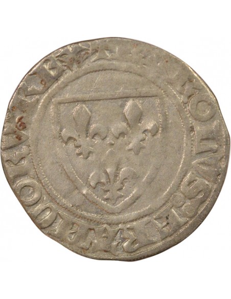 Charles VI Guénar 1 blanc Billon 1385-1422