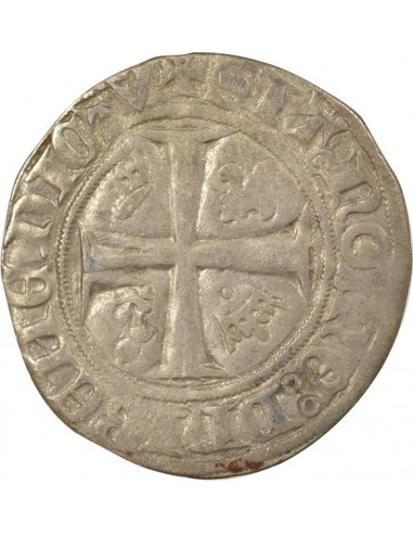 Charles VI Guénar 1 blanc Billon 1385-1422