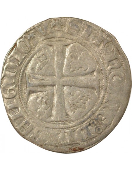 Charles VI Guénar 1 blanc Billon 1385-1422