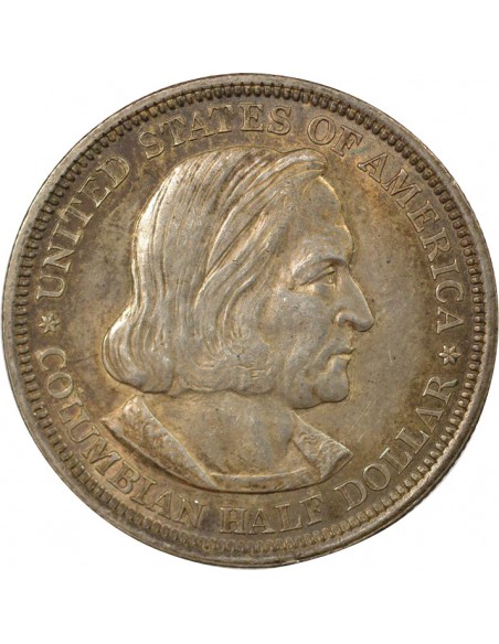 Etats Unis d'Amérique Exposition Colombienne 1/2 Dollar Argent 1892 Philadelphie