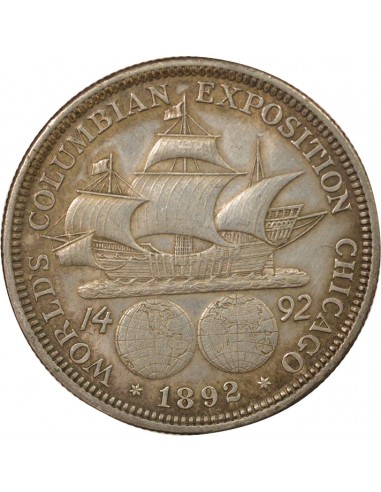 Etats Unis d'Amérique Exposition Colombienne 1/2 Dollar Argent 1892 Philadelphie