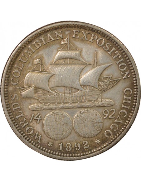 Etats Unis d'Amérique Exposition Colombienne 1/2 Dollar Argent 1892 Philadelphie