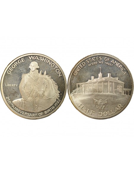 Etats Unis d'Amérique 1/2 Dollar Argent 1892 S San Francisco